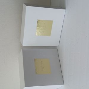 2 MICHAEL KORS WHITE CONTAINER Perfume Gift Boxes 8 X 8.5 X 3